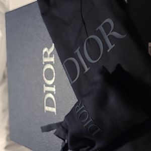 Authentic DIOR shoe box, bag and extra laces